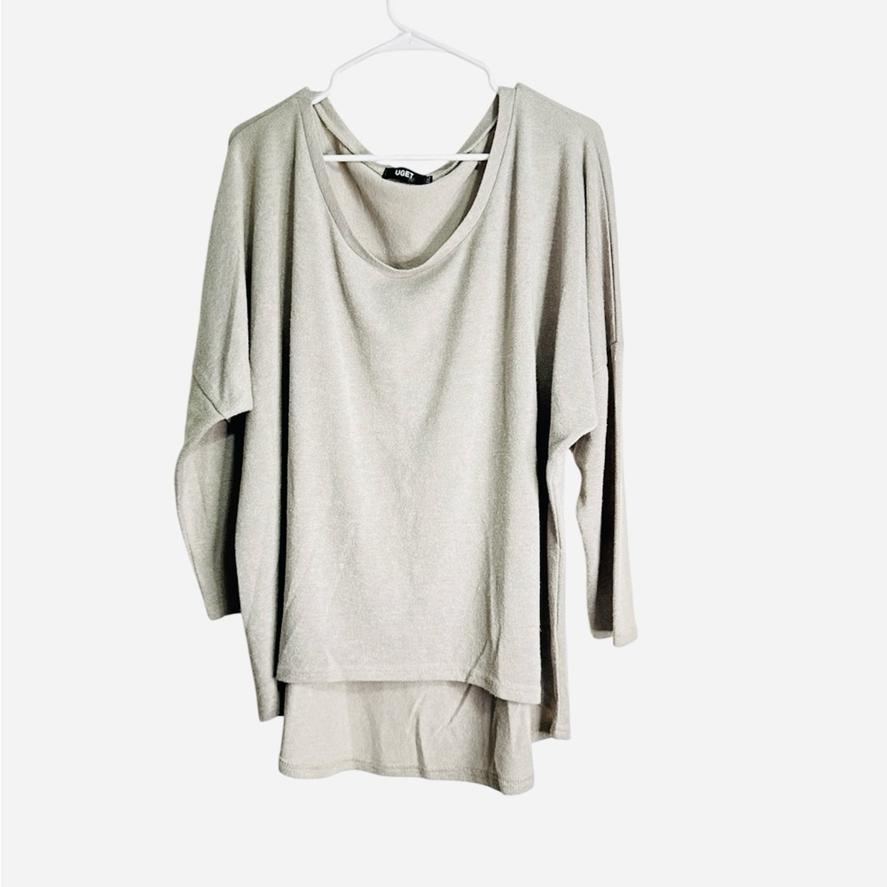 Women's Silver Sweater - Crew Neck